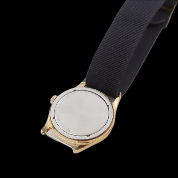 Vintage Elgin 8903 Sunburst Men's Mechanical Wristwatch 720 France Gold Tone - Picture 3 of 5